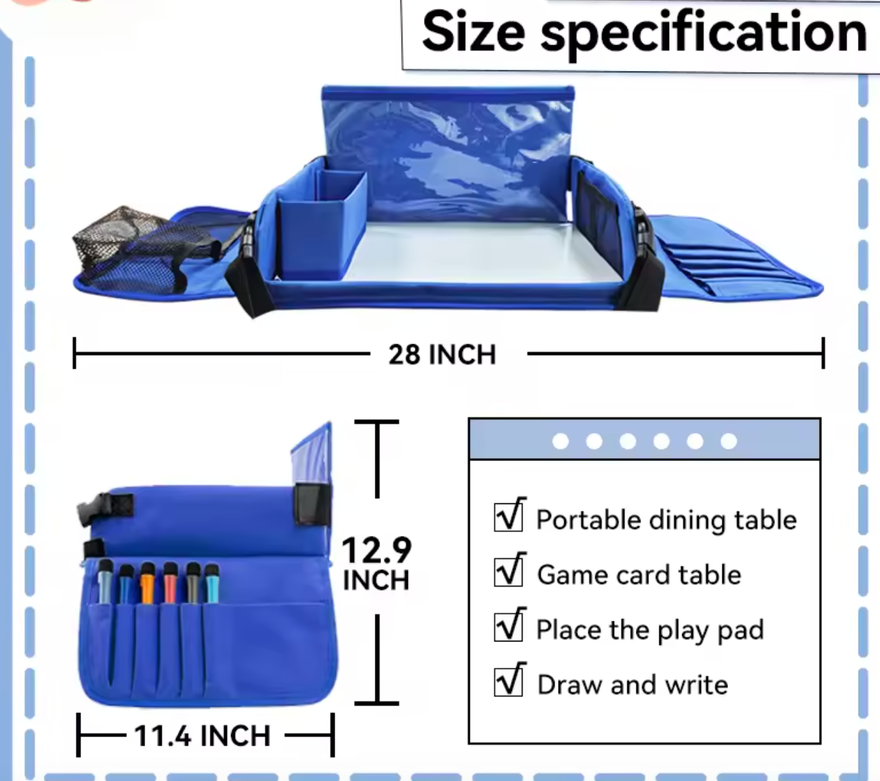 Sphrixy™ Ultimate Children's Travel Tray